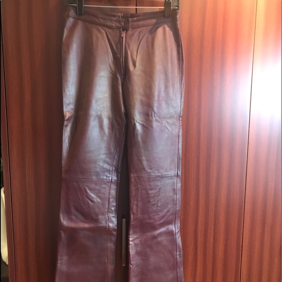 CLEMENTS byVAKKO. Genuine Leather pants - Picture 2 of 7